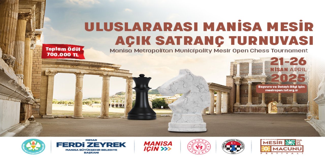 Uluslararası Manisa Mesir Açık Satranç Turnuvası düzenleniyor