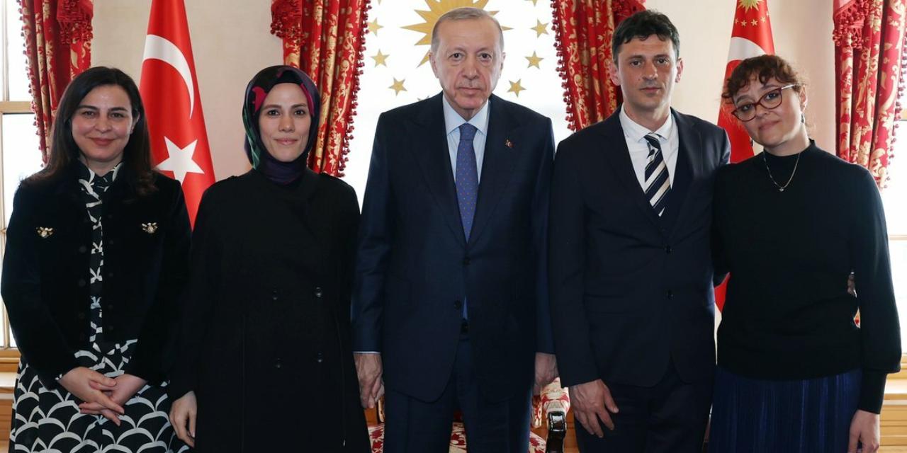 Cumhurbaşkanı Erdoğan, Mattia Ahmet Minguzzi'nin ailesiyle bir araya geldi