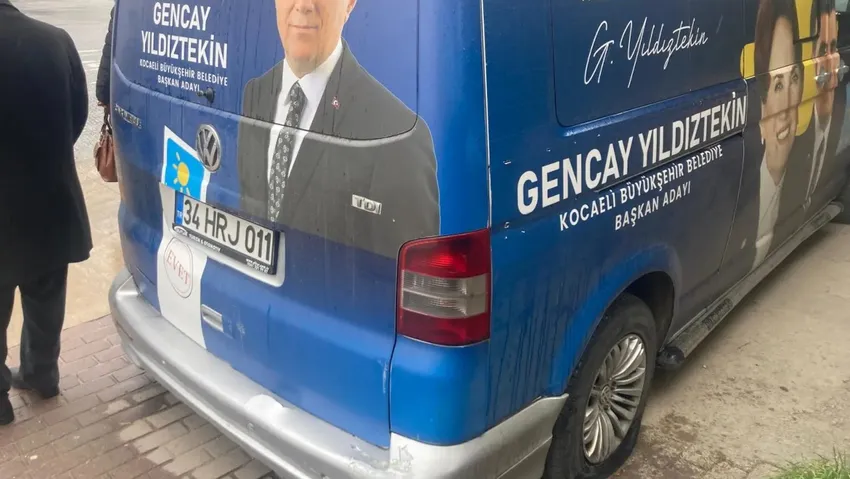 İYİ Partili adayın seçim aracına saldıran iki kişi gözaltına alındı