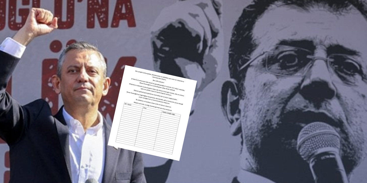 İmamoğlu için böyle imza toplanıyor