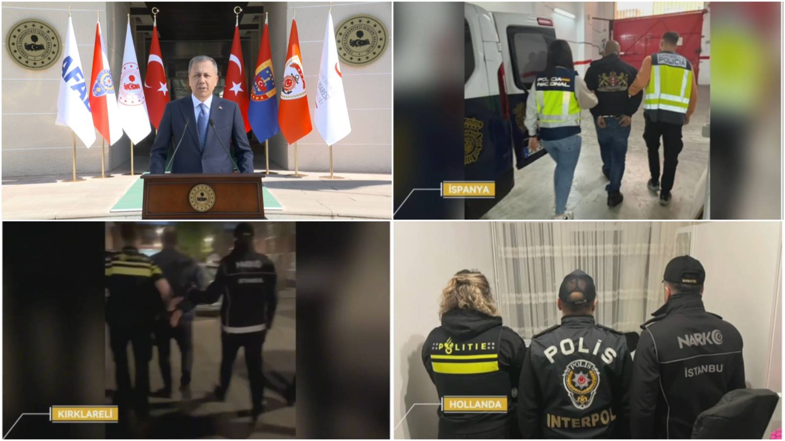 Yerlikaya açıkladı: Türkiye dahil 5 ülke, 234 gözaltı, uyuşturucudan 13 milyarlık vurgun