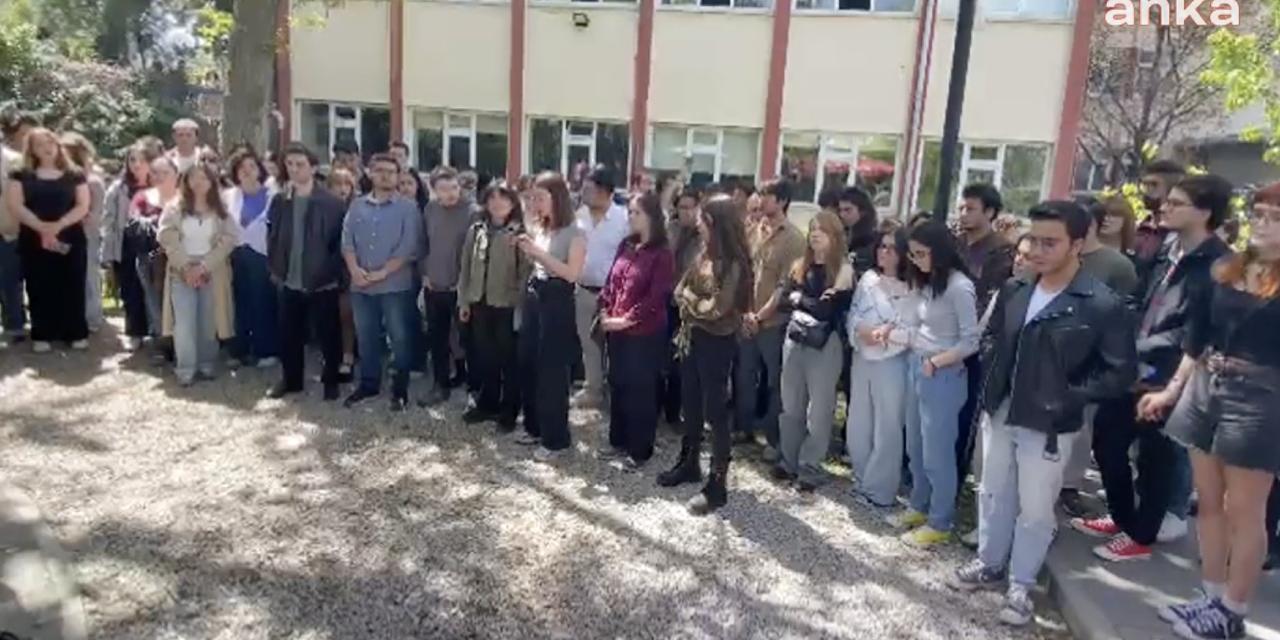 Cebeci Kampüsü’nde tutuklu öğrenciler için açıklama