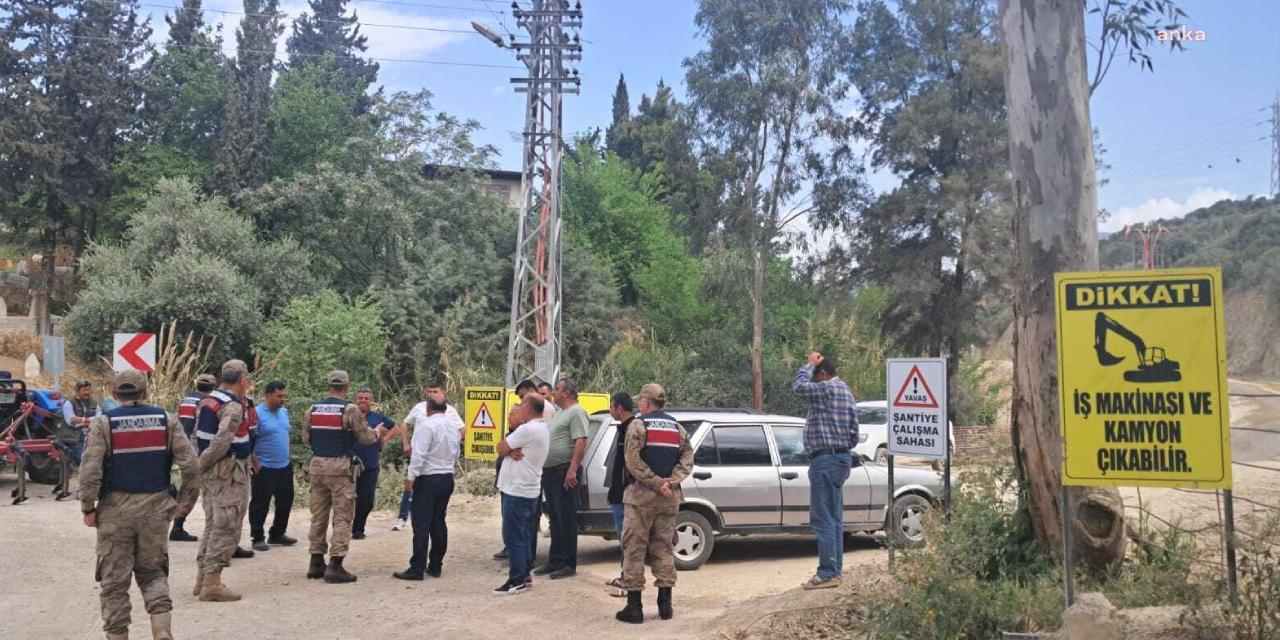 Hatay Belen'de kamulaştırma tepkisi: Köylüler yolu kapattı