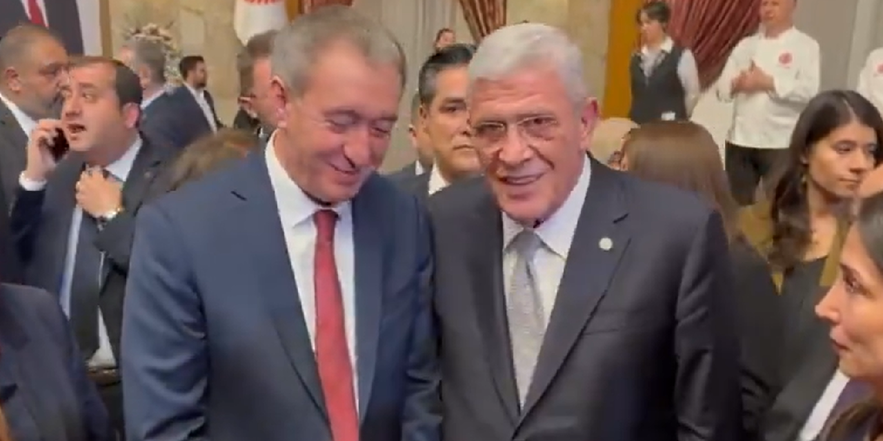 DEM Parti, 11 yıl sonra 23 Nisan resepsiyonunda: Bakırhan ve Hatimoğulları İYİ Parti lideri Dervişoğlu ile tokalaştı