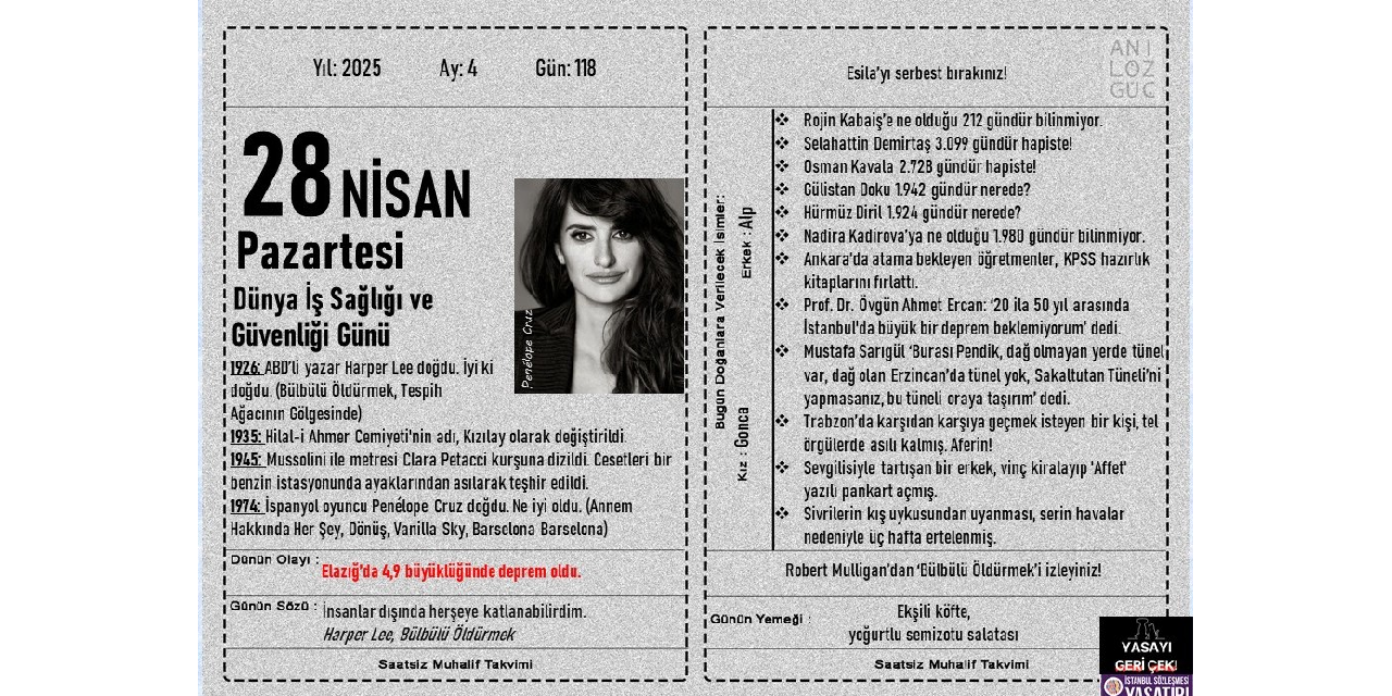 Dünya İş Sağlığı ve Güvenliği Günü