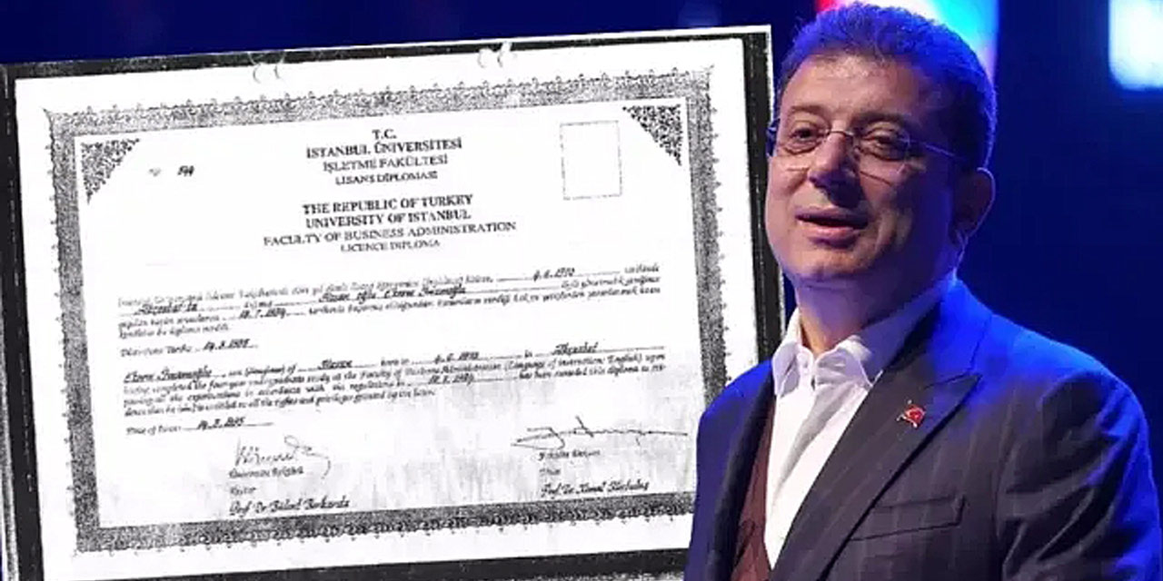 İmamoğlu’nun diplomasında kritik belge