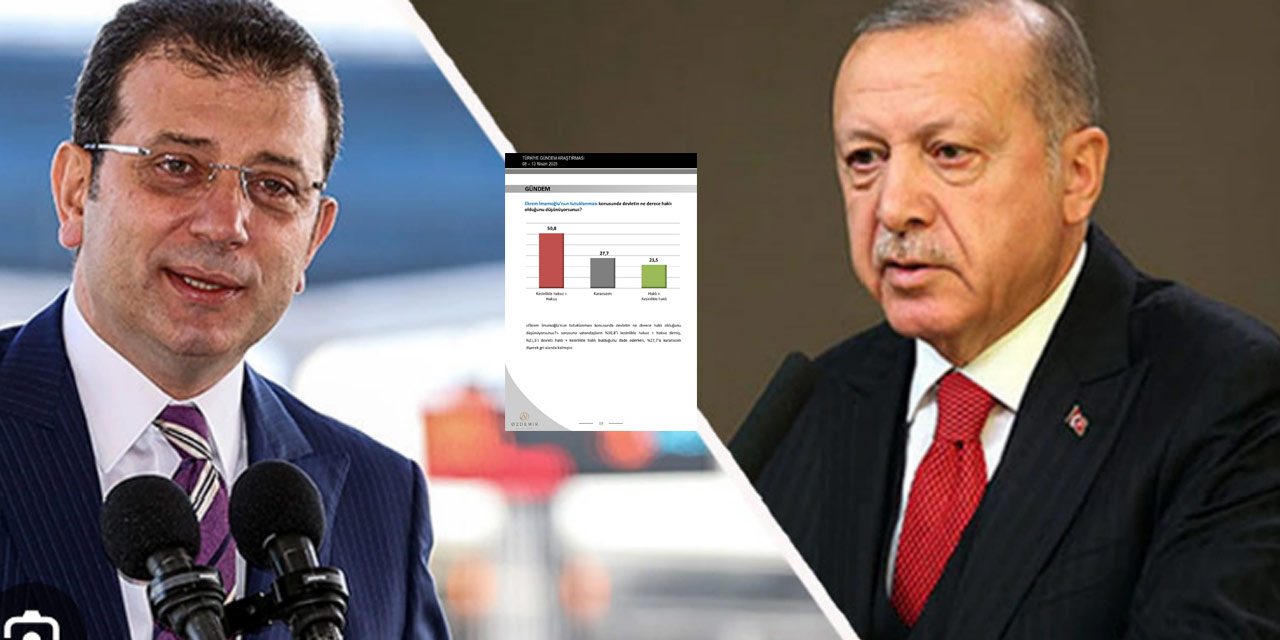Erdoğan’ı pişman edecek İmamoğlu anketi