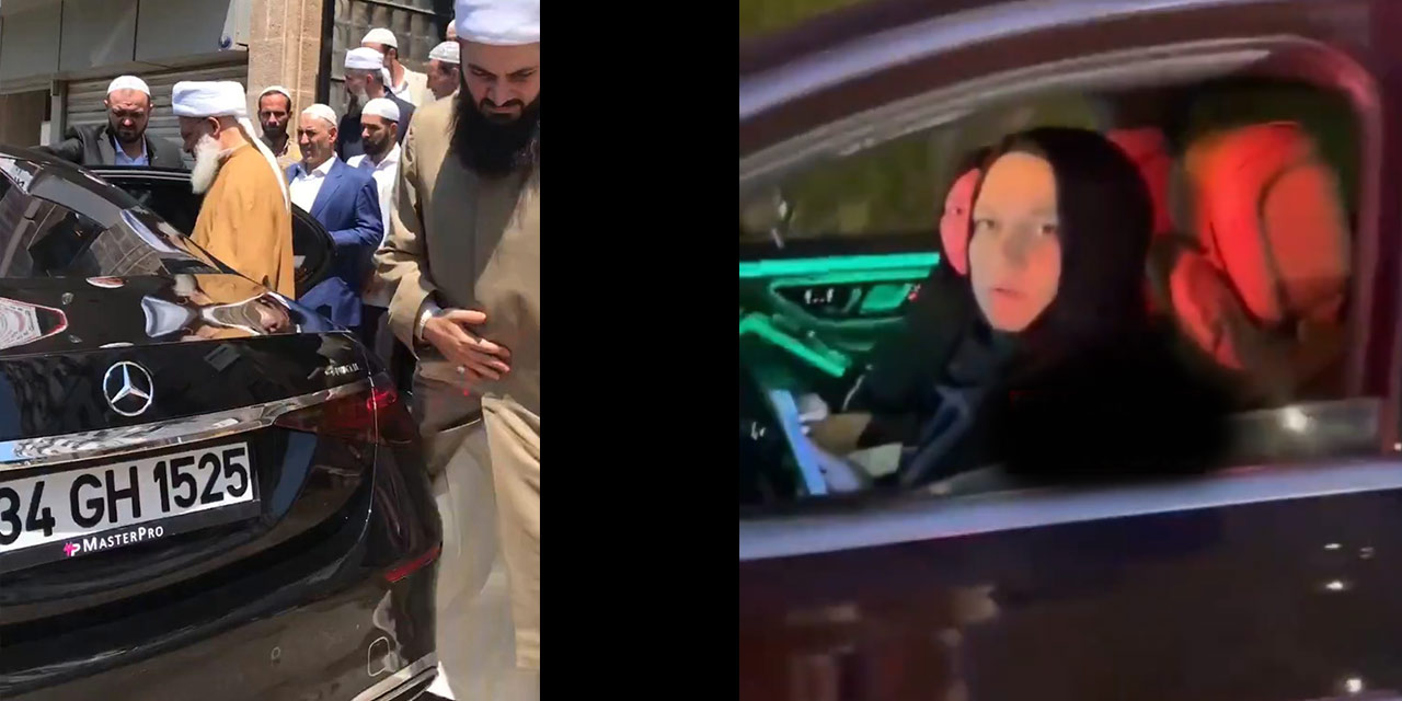 Herkes bunu merak ediyordu: Çakarlı araç Menzil tarikatının çıktı