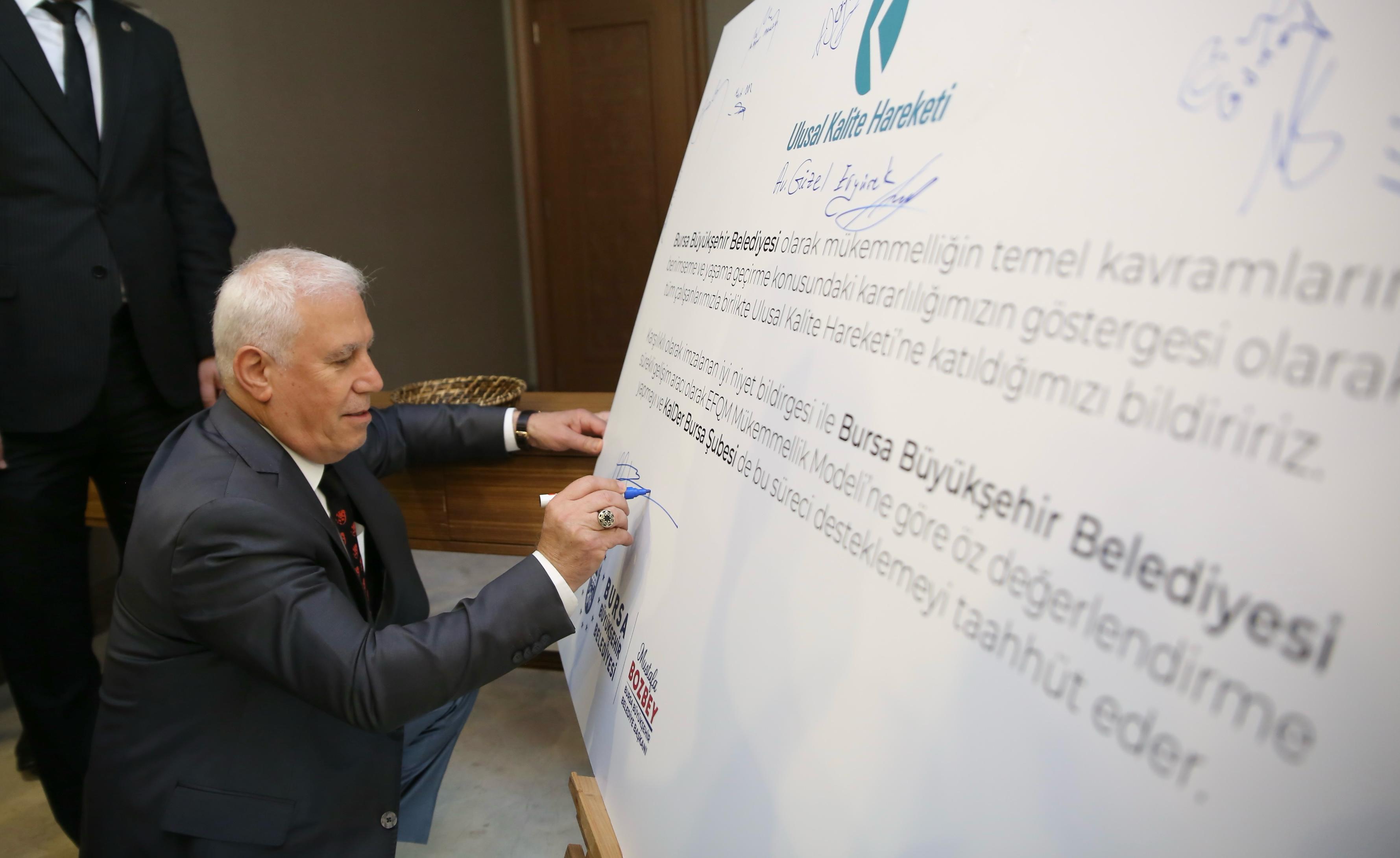 Bursa Büyükşehir ile KalDer arasında kalite odaklı dönüşüm adımı