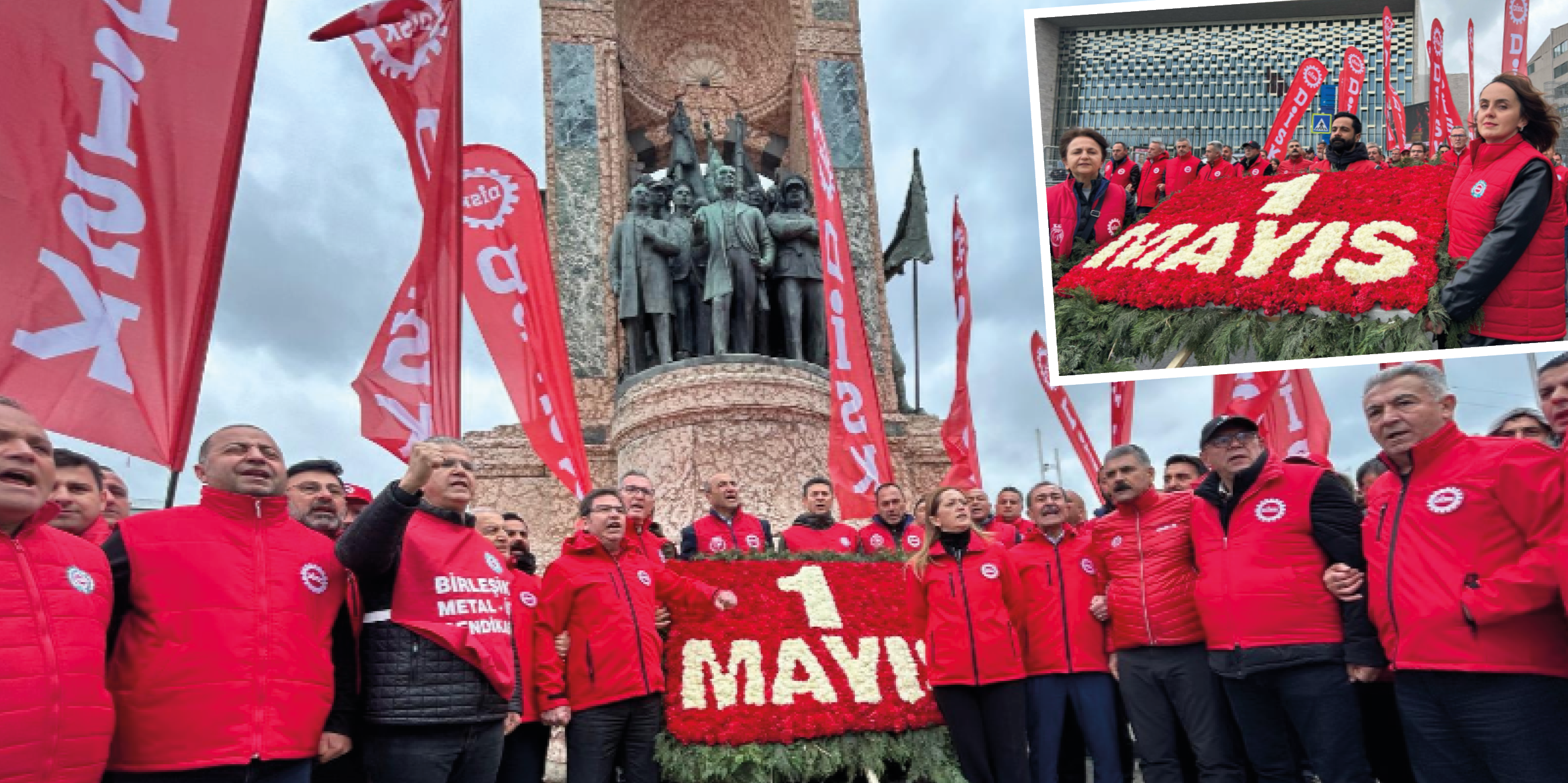 DİSK Taksim Meydanı'nda: ‘Dünyanın en büyük 1 Mayıs'larını yaptık ancak 2013'den bu yana…’