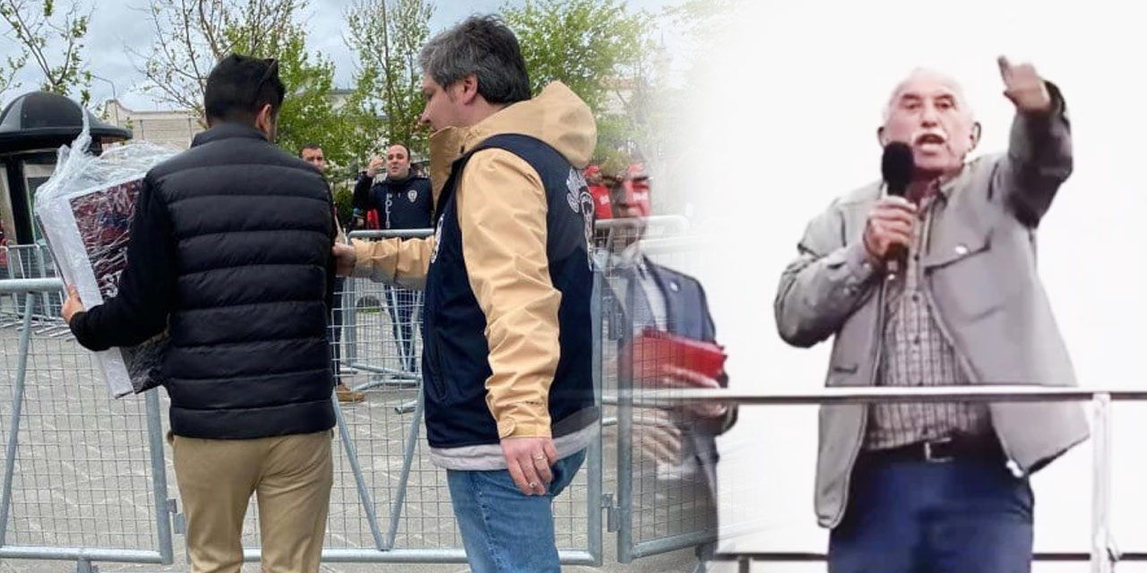 Yozgatlı çiftçinin sözlerinin olduğu pankarta yasak