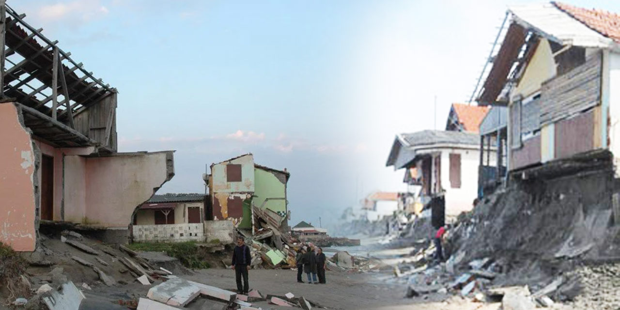 Tam bir ‘hayaldi AKP ile gerçek oldu’ hikayesi: Evleri deprem değil deniz yıktı