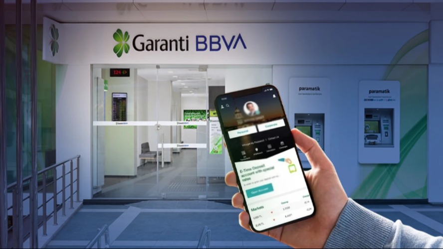 Garanti BBVA : Erişim sorunu giderildi, şubeler bugün 17.00’ye kadar açık