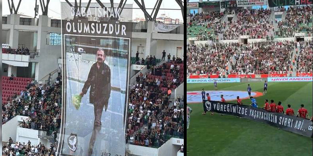 Futbolcular ‘Yüreğimizde yaşayacaksın Sırrı Abi’ pankartıyla sahaya çıktı