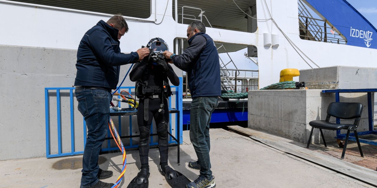 İZDENİZ’den deniz altı hamlesi: Dalgıç ekibi göreve başladı
