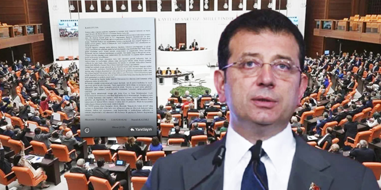 Eski Meclis Başkanları’ndan İmamoğlu için bildiri