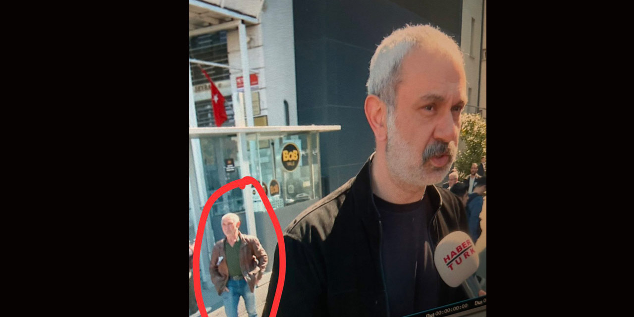 Gazetecinin AKM önüne kimlik gösterip geçtiği sırada saldırgan bakın ne yaptı