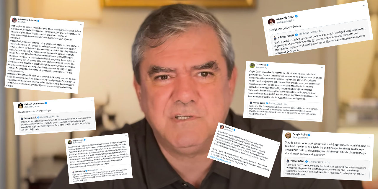 Gazetecilerden Yılmaz Özdil’e tepki: ‘Şurada çirkin, vıcık vıcık bir şey yok mu?’