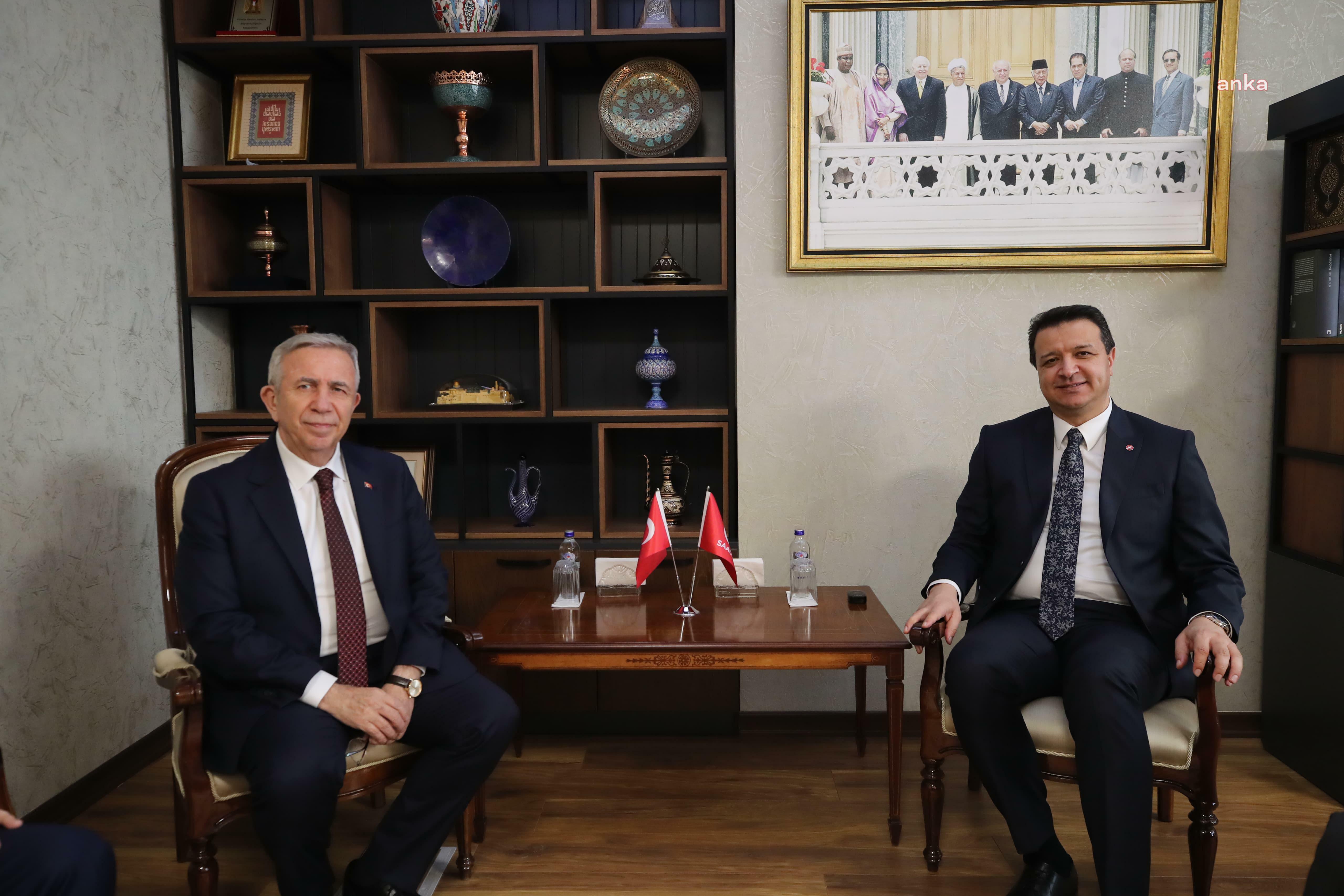 Mansur Yavaş, Saadet Partisi Genel Başkanı Arıkan'ı ziyaret etti