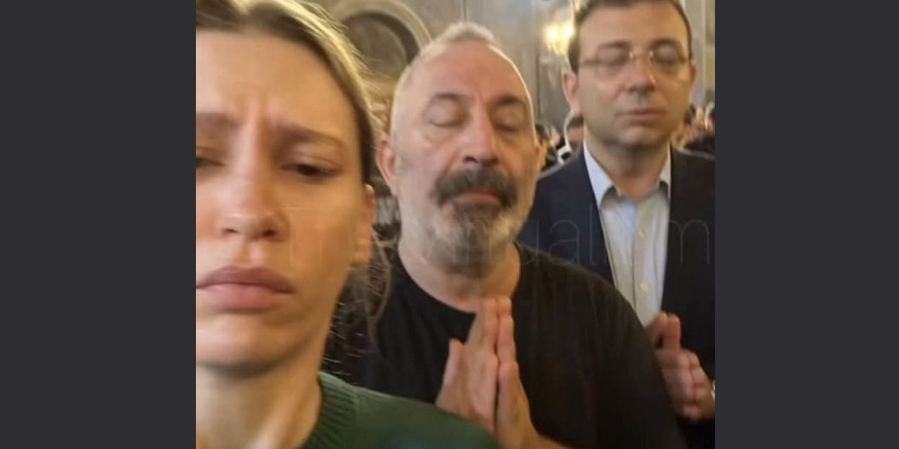İmamoğlu ile Cem Yılmaz kilisede dua etti mi