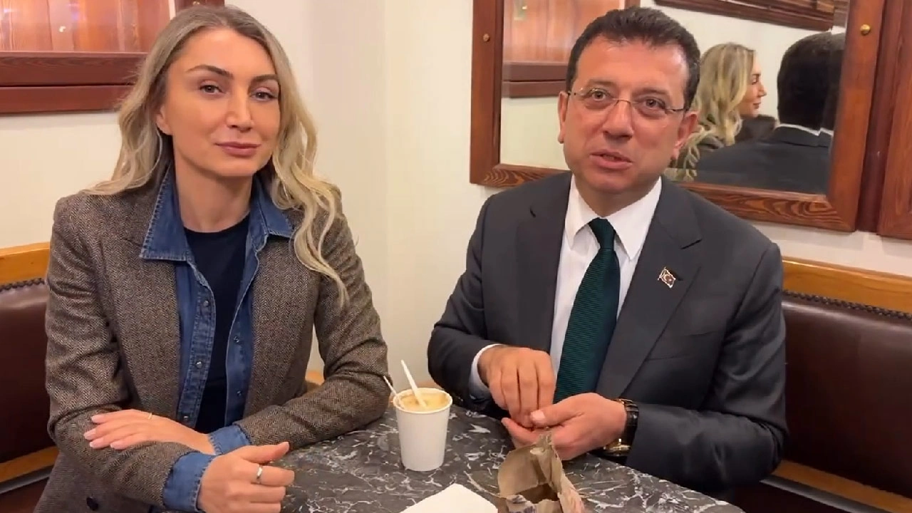 Ekrem İmamoğlu ve Dilek İmamoğlu'ndan iftar sonrası boza keyfi