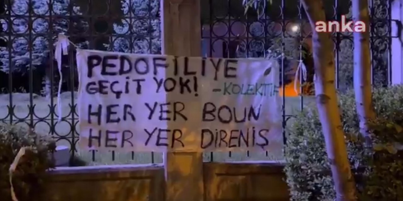 Üniversiteliler Diyanet İşleri Başkanlığı önünde: "Pedofiliye geçit yok"