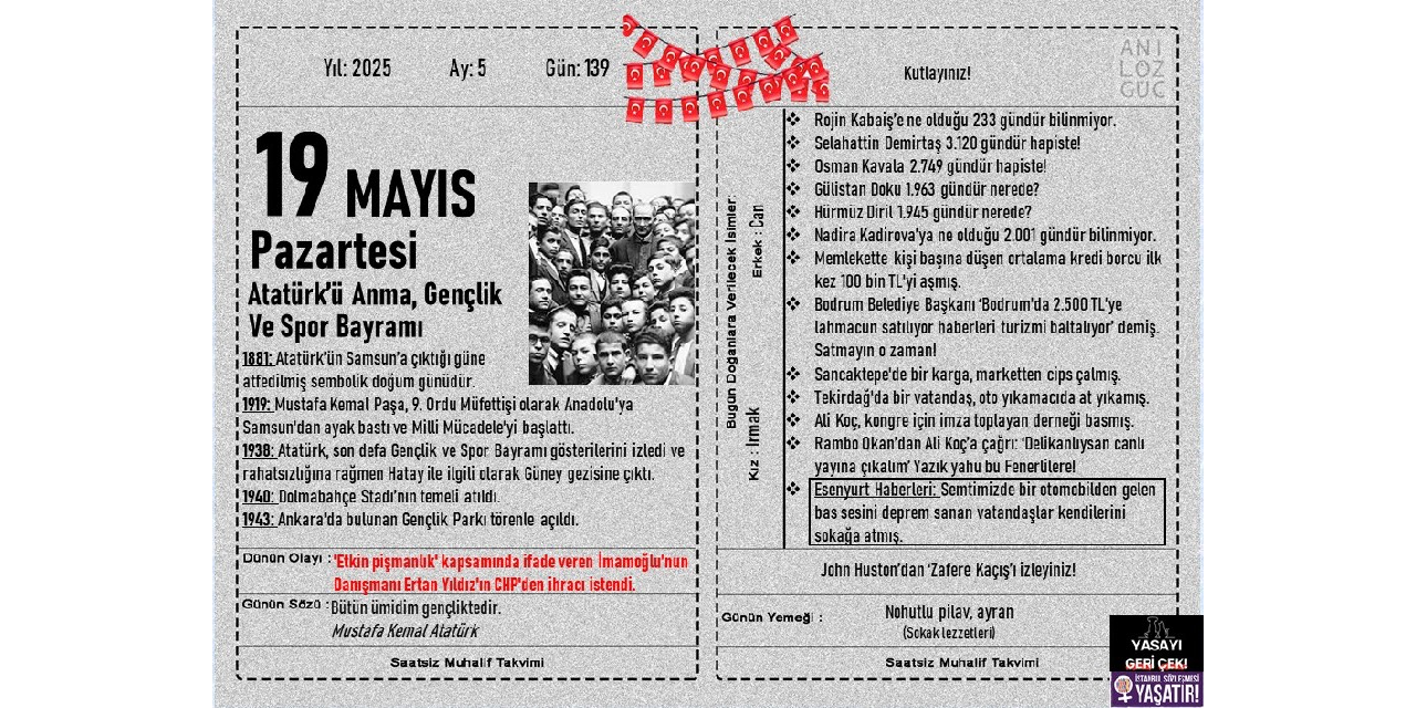 Atatürk'ü Anma, Gençlik Ve Spor Bayramı