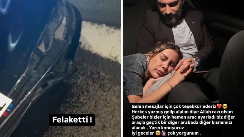 Dilan ve Engin Polat, Mardin'de trafik kazası geçirdi