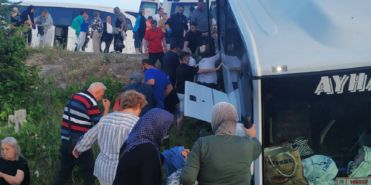 Isparta'da korkunç kaza! Tur otobüsü şarampole devrildi: 27 yaralı