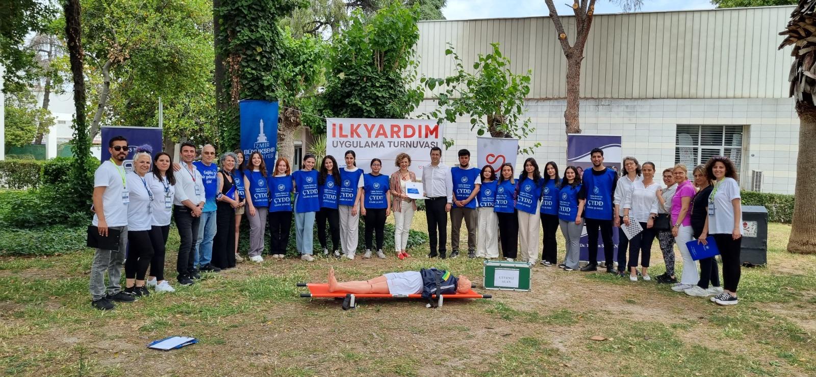 İlk yardım uygulama turnuvasında zamanla yarıştılar