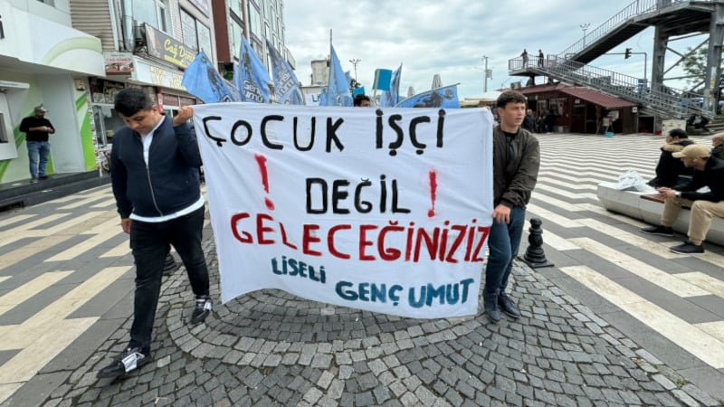 Liseliler ‘çocuk işçiliğe hayır’ dedi, ifadeye çağrıldılar