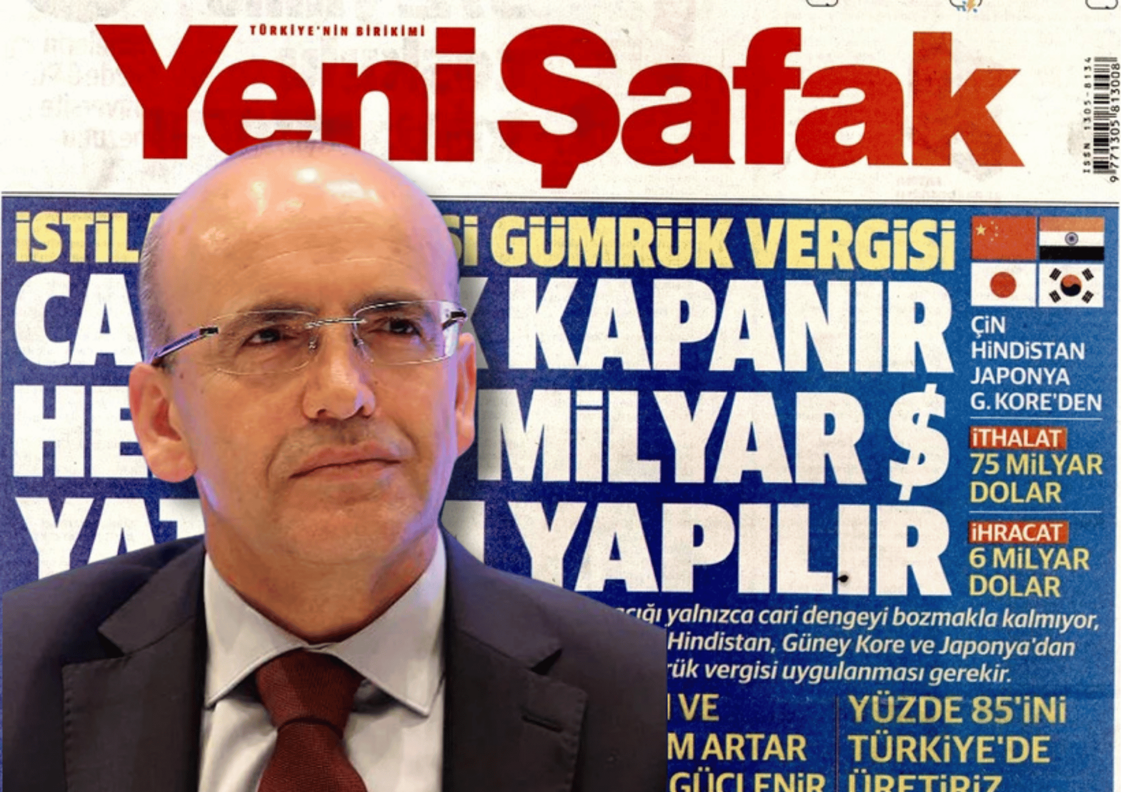 Yeni Şafak vites küçülttü, Mehmet Şimşek'e manşetten tavsiye verdi