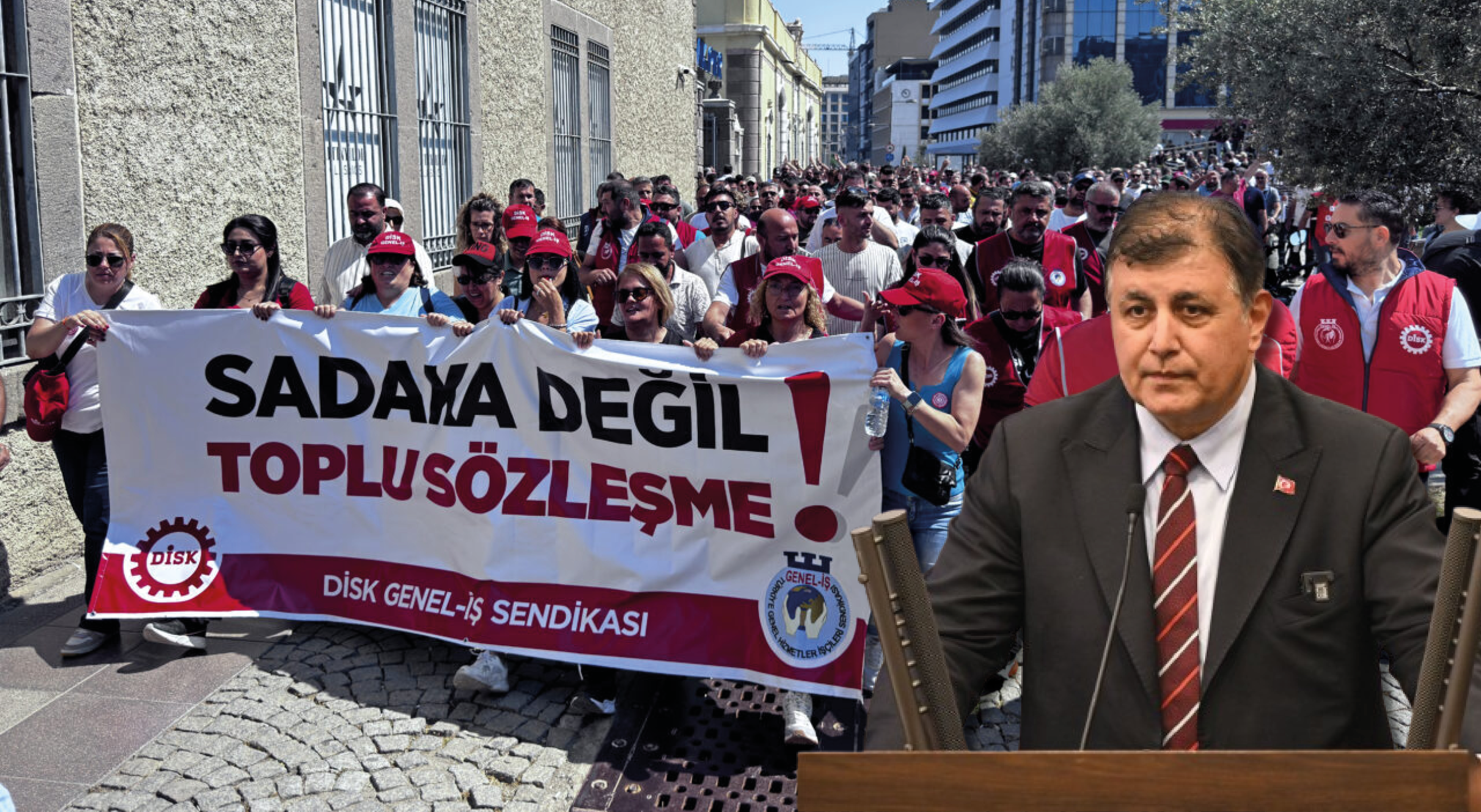 İzmir'de işçi eylemi 3. gününde: Cemil Tugay’dan DİSK’e 71.500 TL teklif