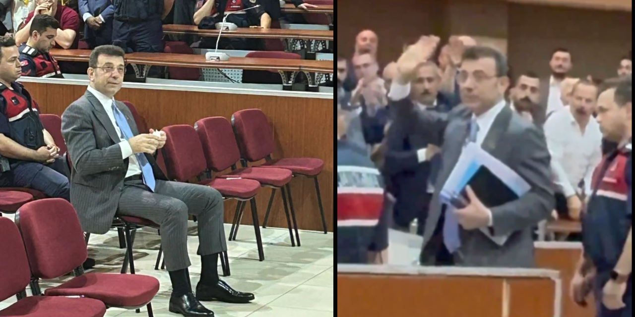 İmamoğlu, duruşma görüntüsünü paylaştı: 'Ben de sizi özledim...'