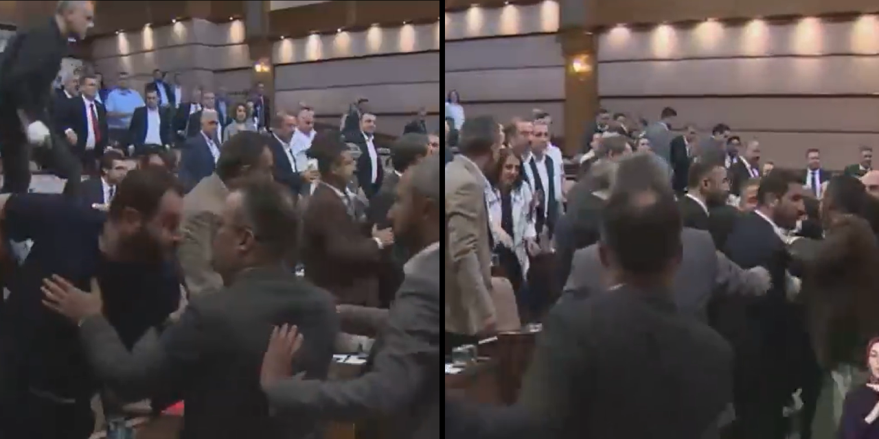 İBB Meclisi'nde arbede: AKP'li ve CHP'li üyeler birbirine girdi