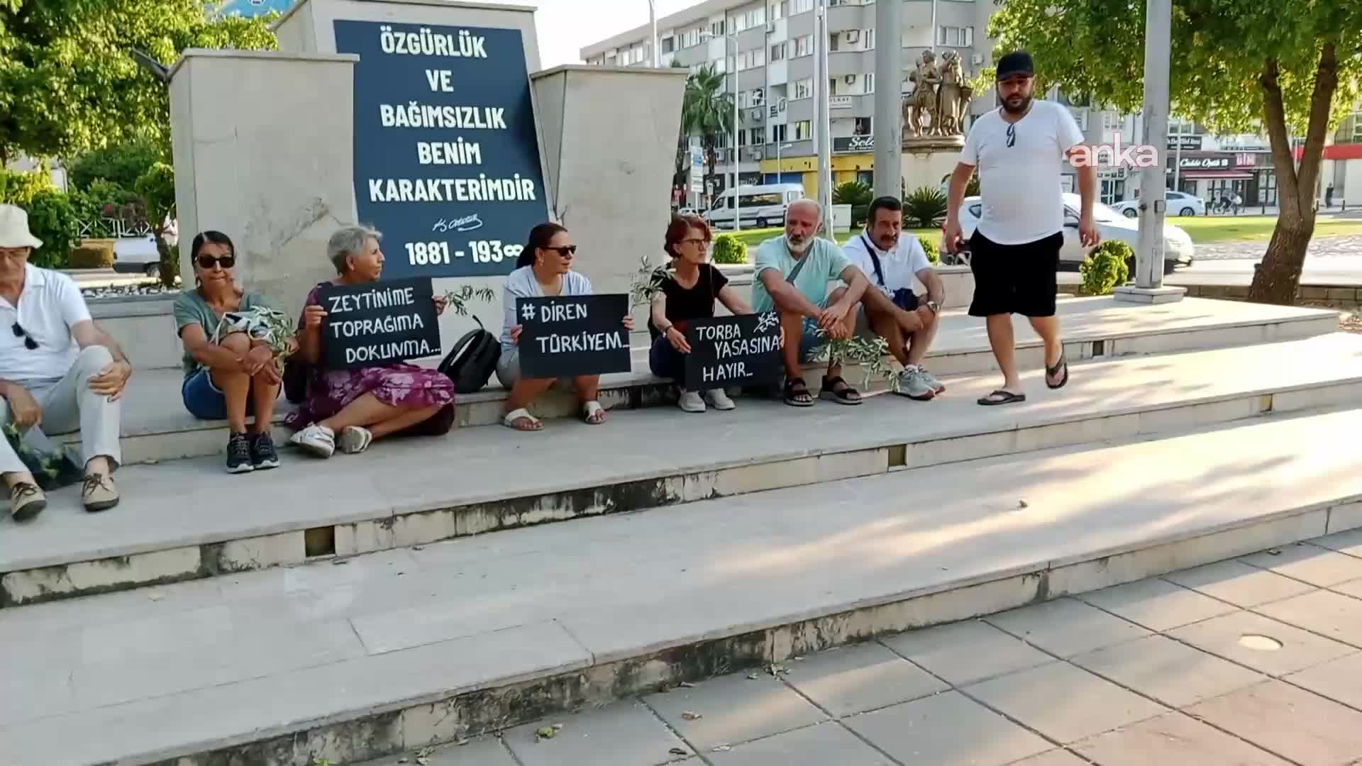 Zeytinlikten maden çıkarma iznine tepkiler büyüyor: Muğla Ortaca'da oturma eylemi