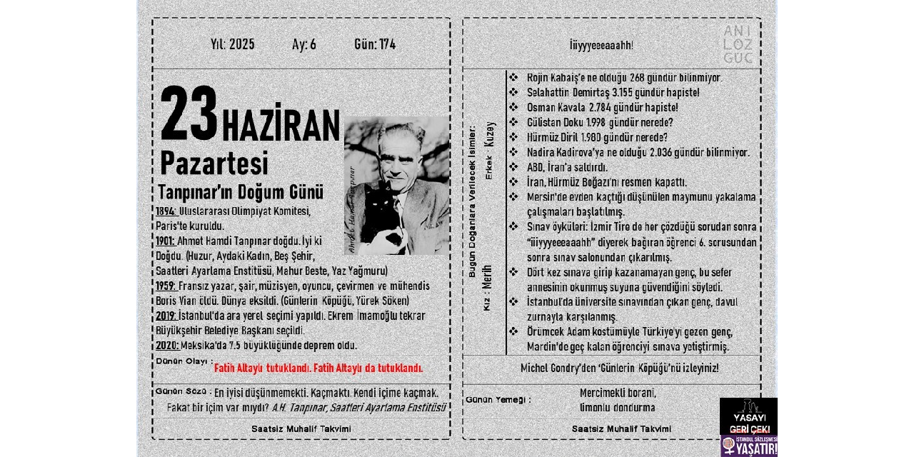 Tanpınar'ın Doğum Günü