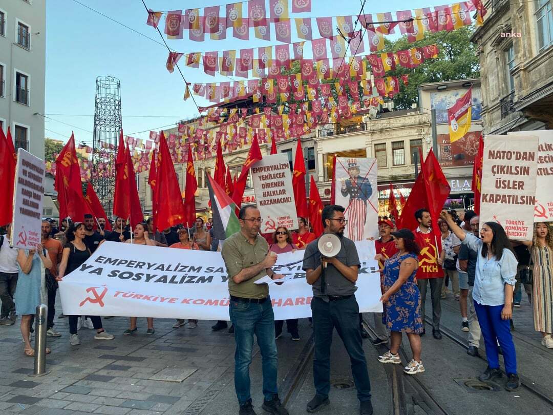 Türkiye Komünist Hareketi,  Taksim'de ABD ve İsrail'i protesto etti
