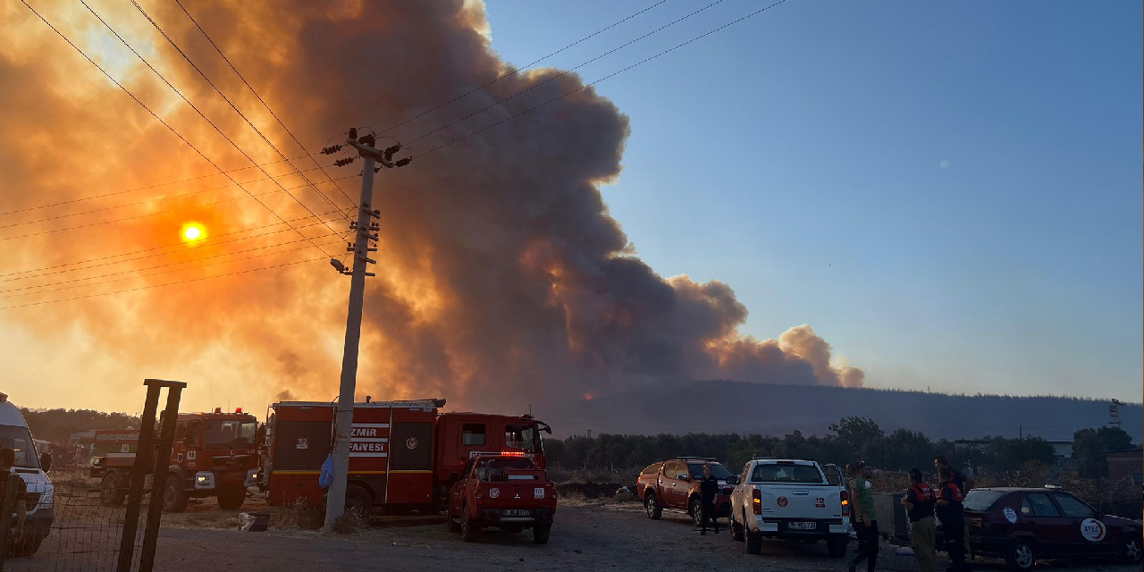 İzmir'de orman yangınları: Aliağa ve Foça’da yangınla mücadele sürüyor