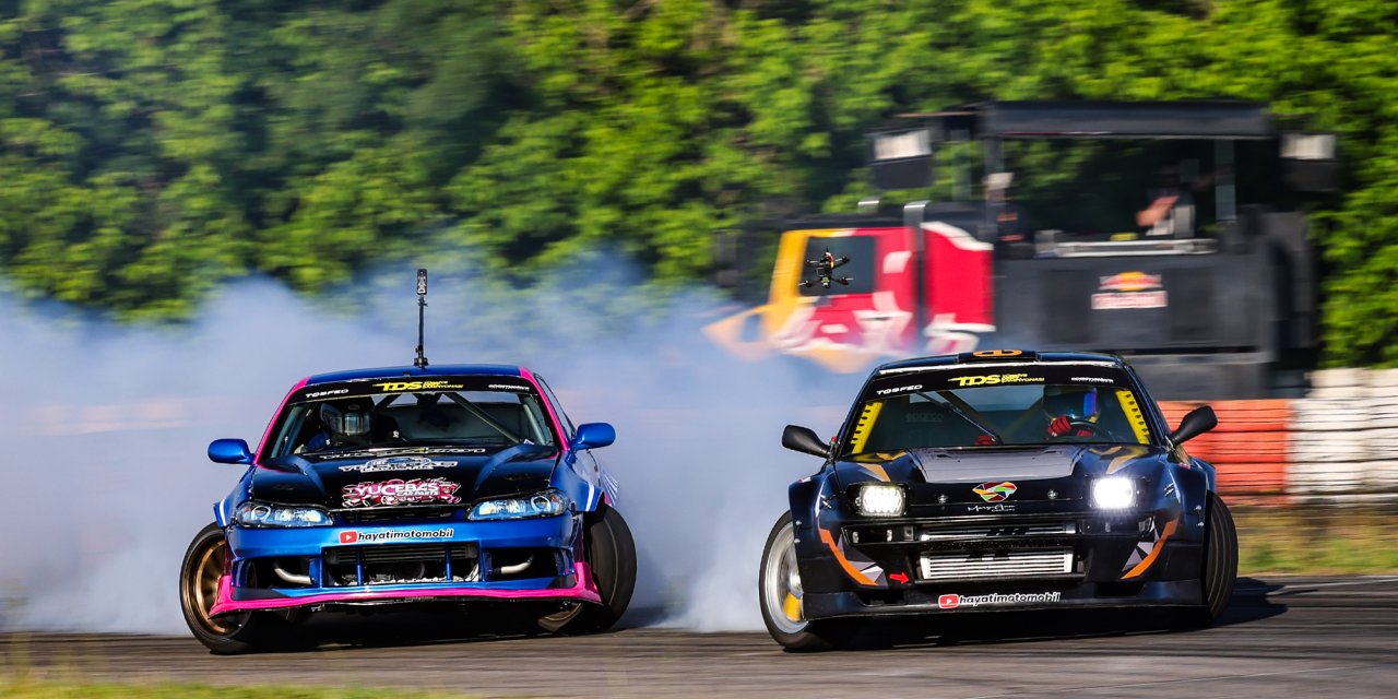 Drift heyecanı Körfez pistinde...