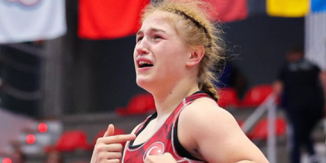 Milli güreşçi Beyza Nur Akkuş, Avrupa şampiyonu oldu!