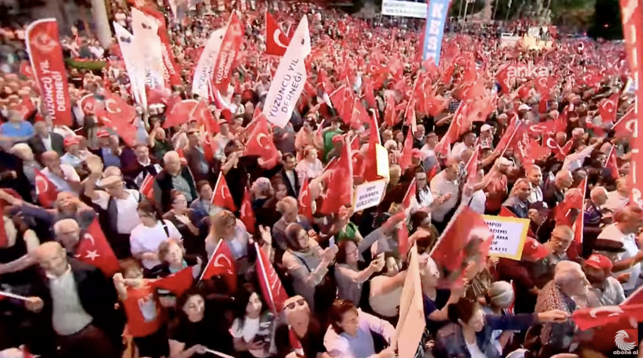 CHP'nin "Millet İradesine Sahip Çıkıyor" mitingi Amasya'da başladı