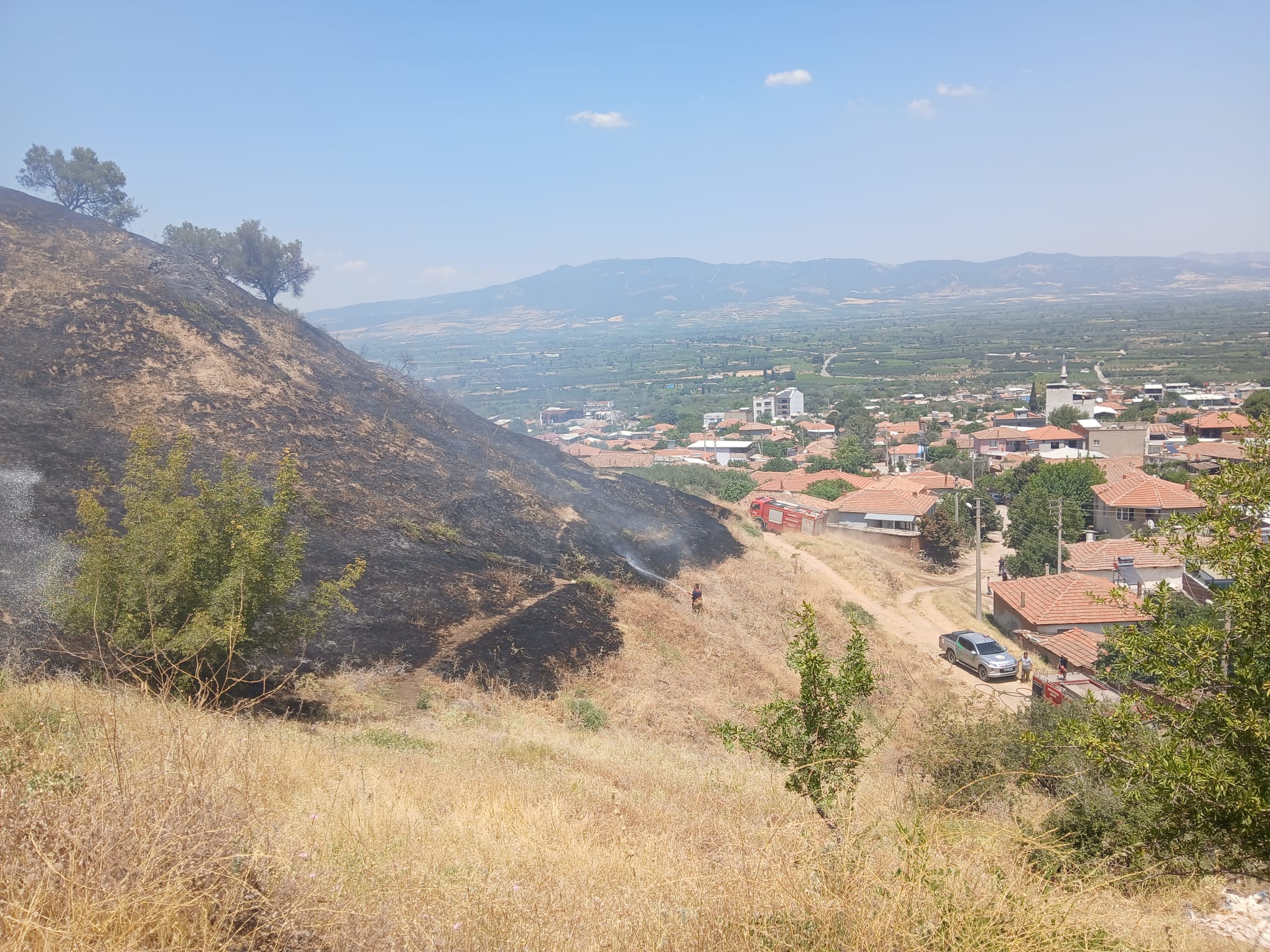 Turgutlu’da çıkan yangın hızlı müdahaleyle söndürüldü