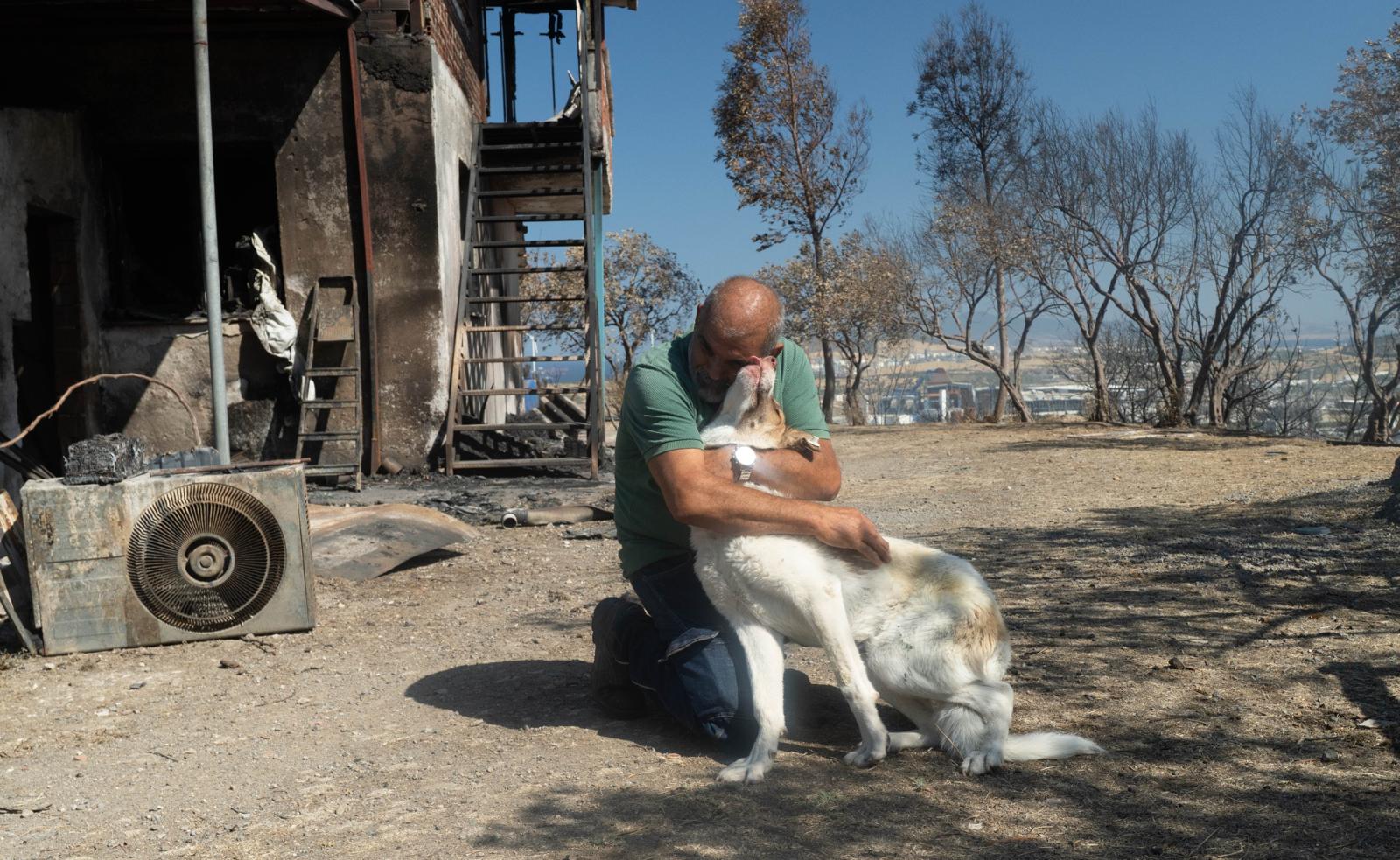 Yangından kurtulan Kaptan’a  yuva bulundu