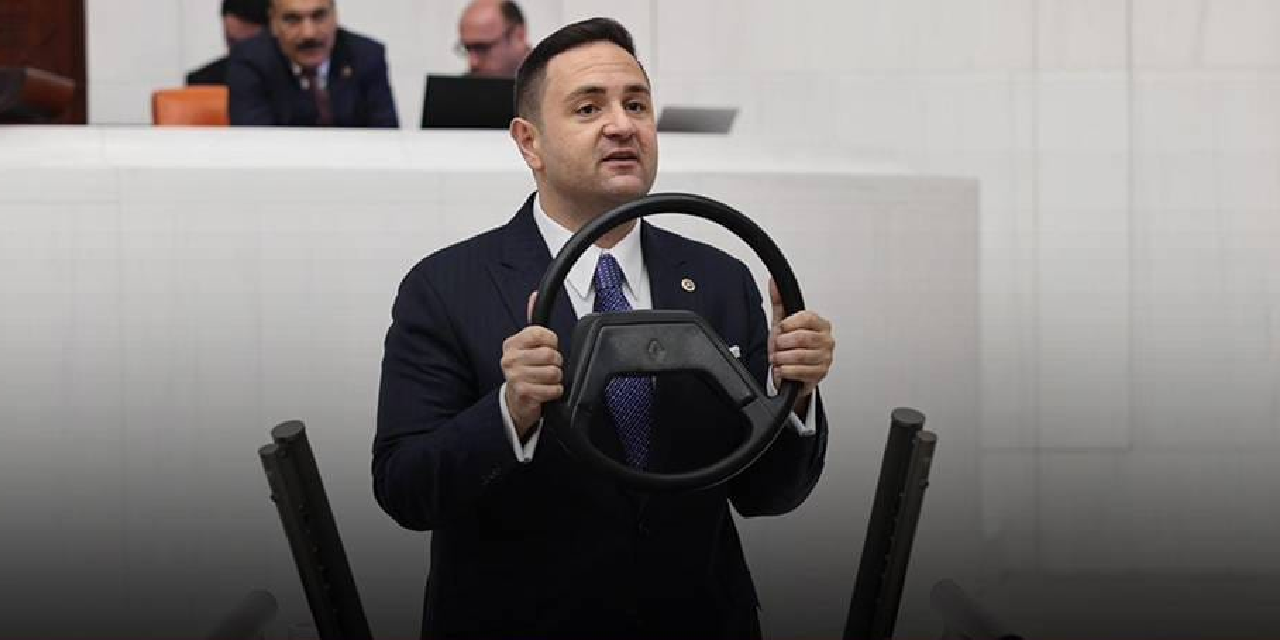 CHP'li Akdoğan TBMM'ye Toros direksiyonuyla çıktı: 'Bu ölüm demek, işkence demek...'