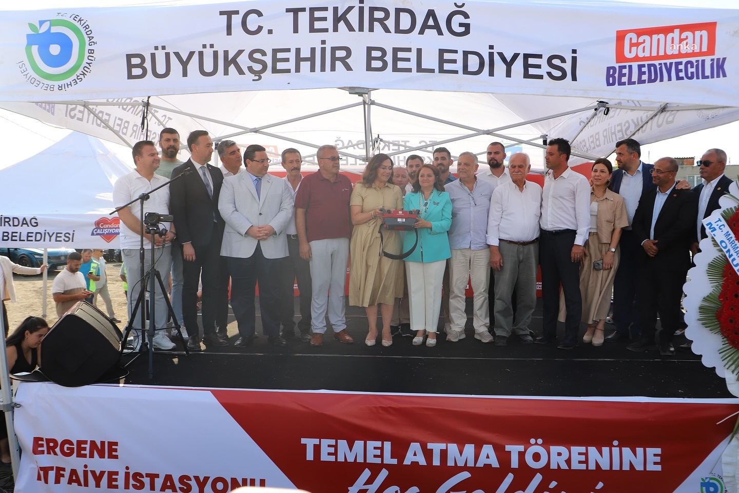Tekirdağ Büyükşehir Belediyesi, Ergene İtfaiye İstasyonu'nun temelini attı