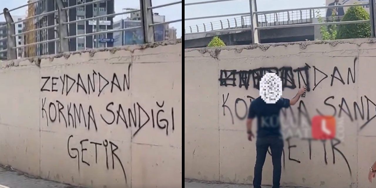 ‘Zeydan'dan korkma sandığı getir’ sözüne polisten müdahale