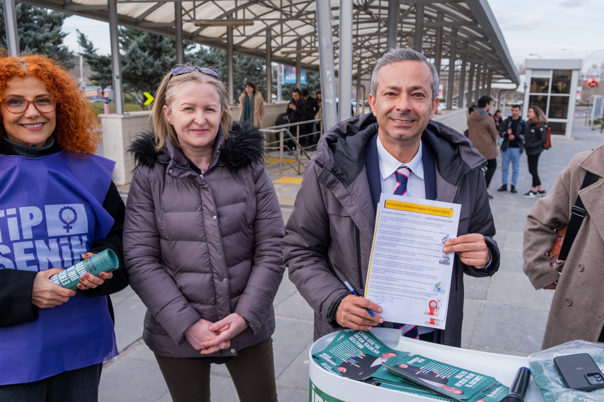 TİP’in Çankaya Adayı İrfan Değirmenci, ‘kurye dostu kent ve başkanı olmayı’ vaat ediyor