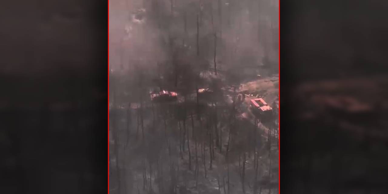 Yangın şehitlerinin araçlarının görüntüsü çıktı