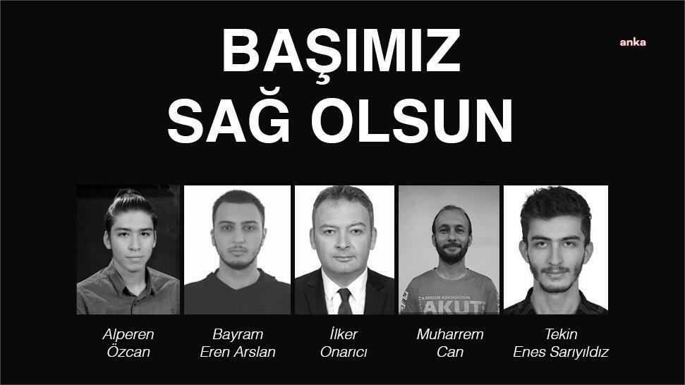 Orman yangınında vefat eden 5 AKUT gönüllüsü için Ankara'da cenaze töreni düzenlenecek